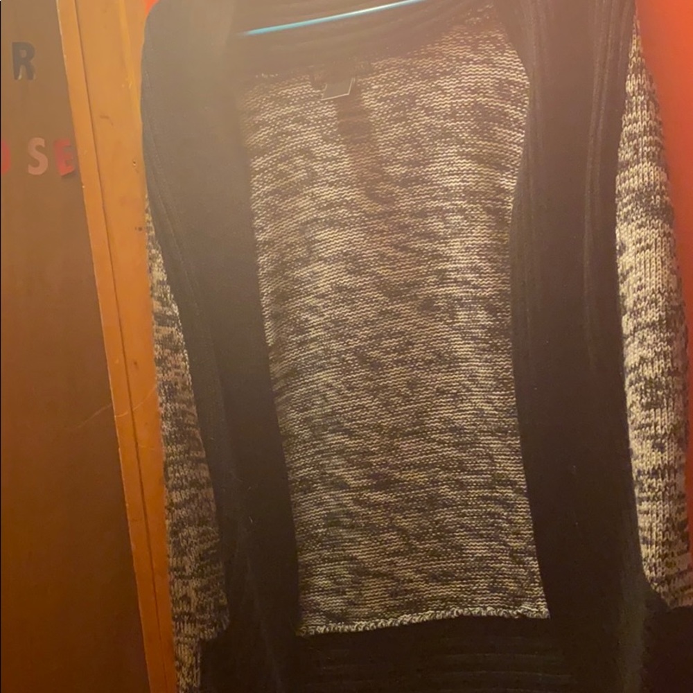 Black and white cardigan